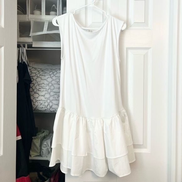 Wilfred White Ruffle Tiered Dress - Picture 2 of 2